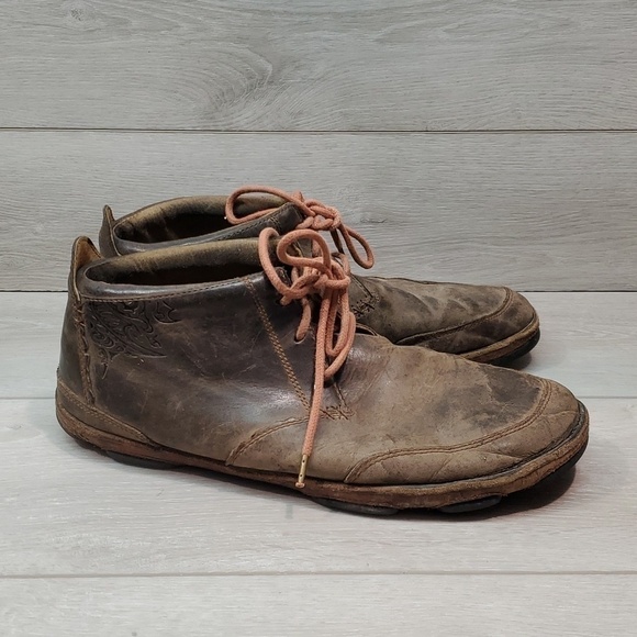 Olukai Mens Kamuela High Ankle Top Leather Boots shoes sz 11.5 main image 4
